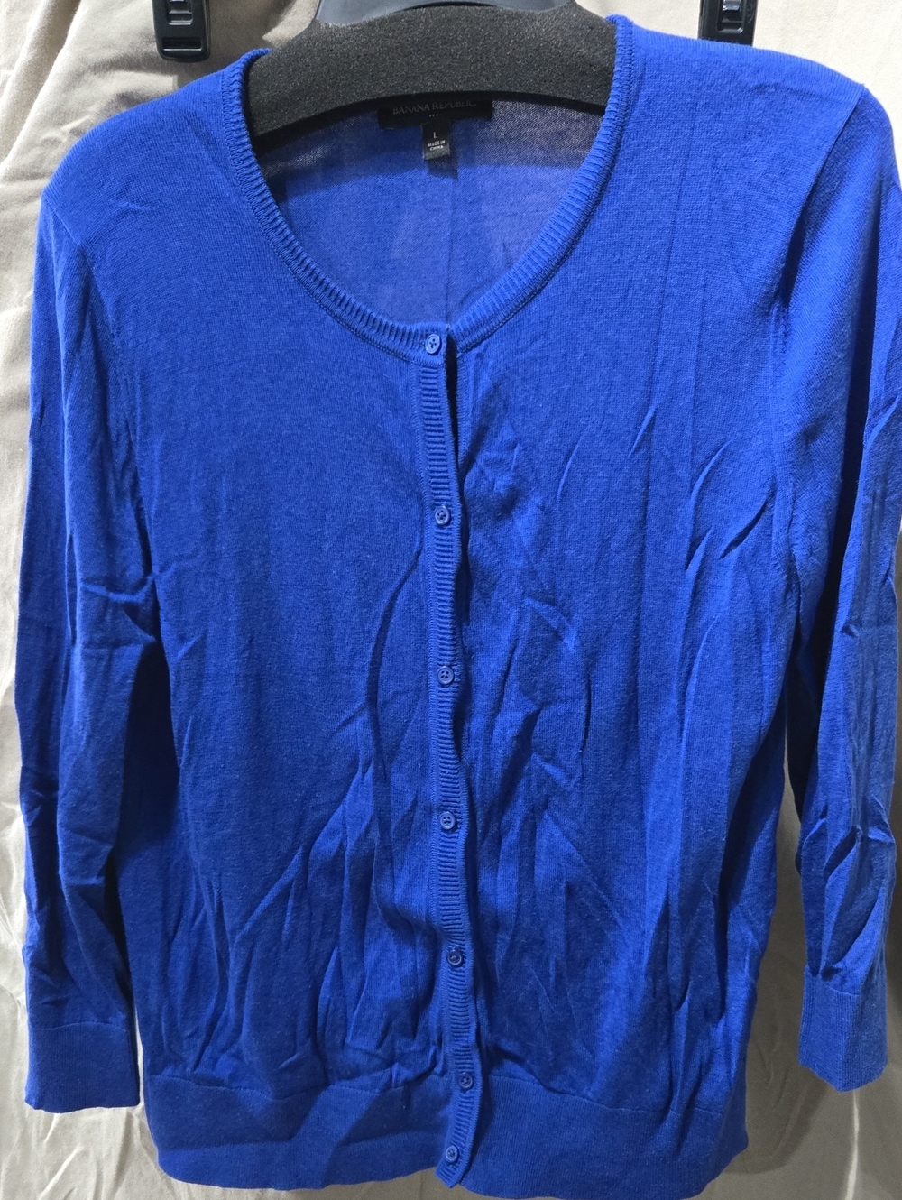 Banana Republic Women's Cobalt Blue Button Cardigan